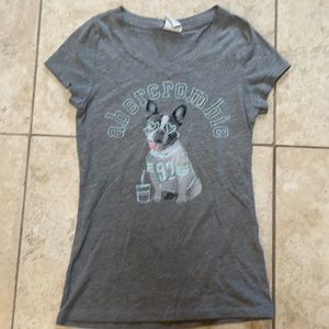 Gray short sleeve t shirt. Abercrombie Kids.